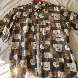 Vintage Roundtree Yorke Men’s Silk shirt